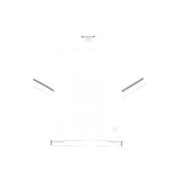 THOM BROWNE RWB Striped Short Sleeved Polo Shirt
