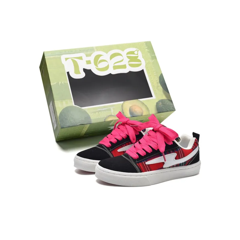 T628 Slip Resistant, Abrasion Resistant, Lightweight, Breathable Low Top Skateboard Shoes Unisex-165
