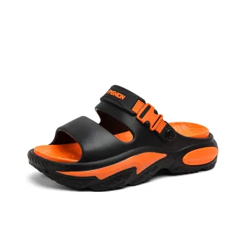 GERTOP Beach Sandals Men Black Orange, White Green, Khaki