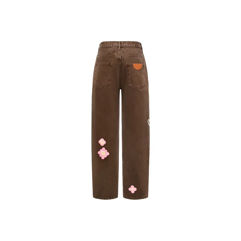 GOOD Jeans Unisex Brown-1