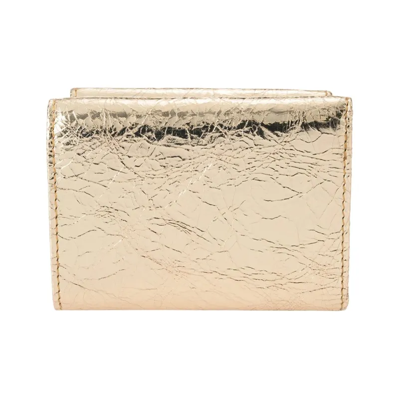 Vivienne Westwood Leather Wallet Unisex Gold-1