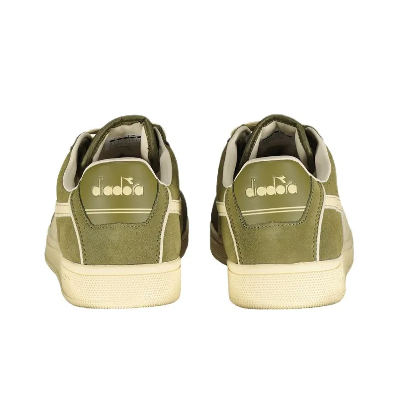 Diadora Anti Slip Wear Resistant Low Top Skateboard Shoes Men's Green-4