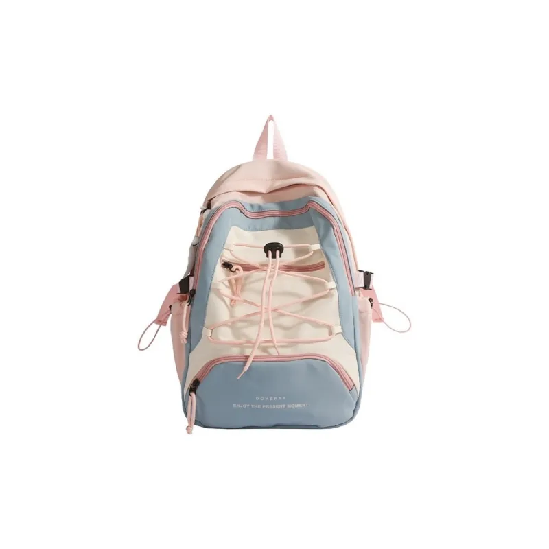 Parker Bear Nylon Fabric Backpack Unisex Multicolor-18