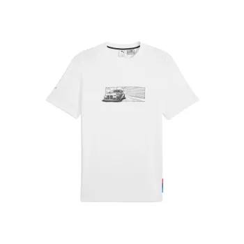 PUMA BMW M Motorsport Neo Catgraphic T Shirt Men's White