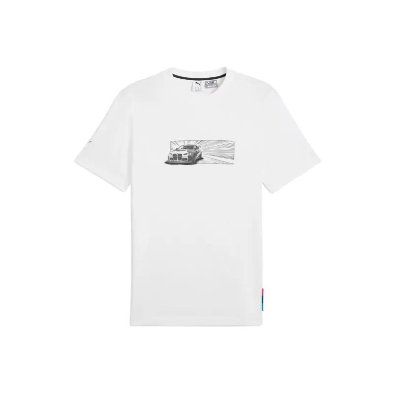 PUMA BMW M Motorsport Neo Catgraphic T Shirt Men's White-0