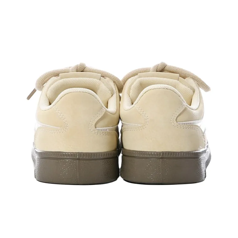 The New Age Family Low Top Skateboard Shoes Women's Light Yellow-3