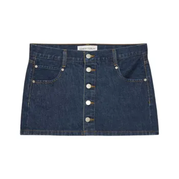 ARITZIA SS25 Denim Forum The Gisele Micro Denim Skirt Denim Short Skirts Women's