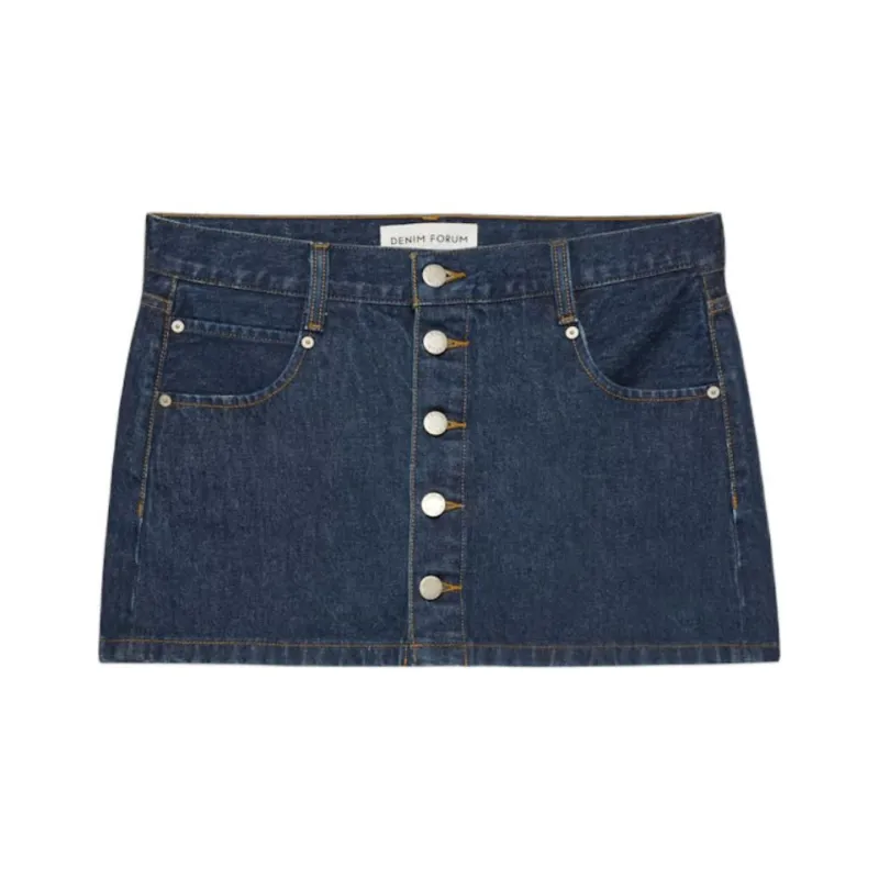 ARITZIA SS25 Denim Forum The Gisele Micro Denim Skirt Denim Short Skirts Women's-0