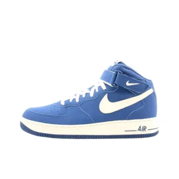 Nike Air Force 1 Anti Slip Wear Resistant Mid Top Skateboard Shoes Men's Blue