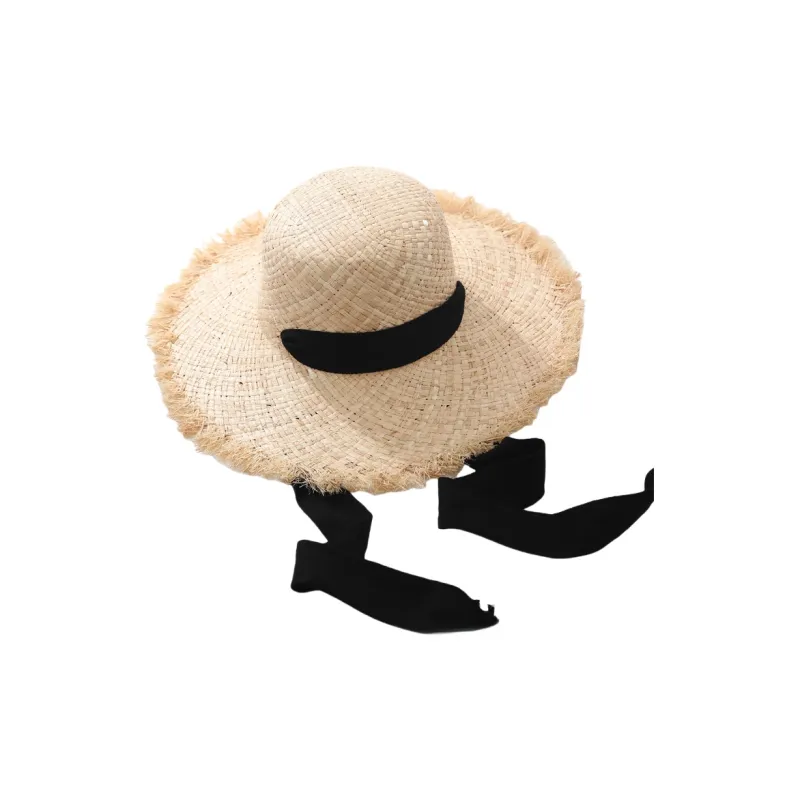 BOOLFEN Raffia Bucket Hats Women's-9