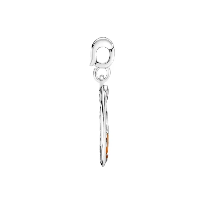 Pandora Sterling Silver, Crystal, Enamel Pendants Unisex Silver-3