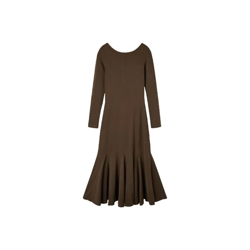 GUOZHEN Long Sleeved Dress Women's-7