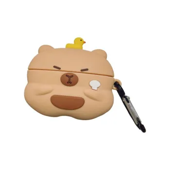Baohuguang Compatibility Apple AirPods Pro 2/1/2/3/Pro TPU Fashion Minimalist Style Capybara Phone Cases
