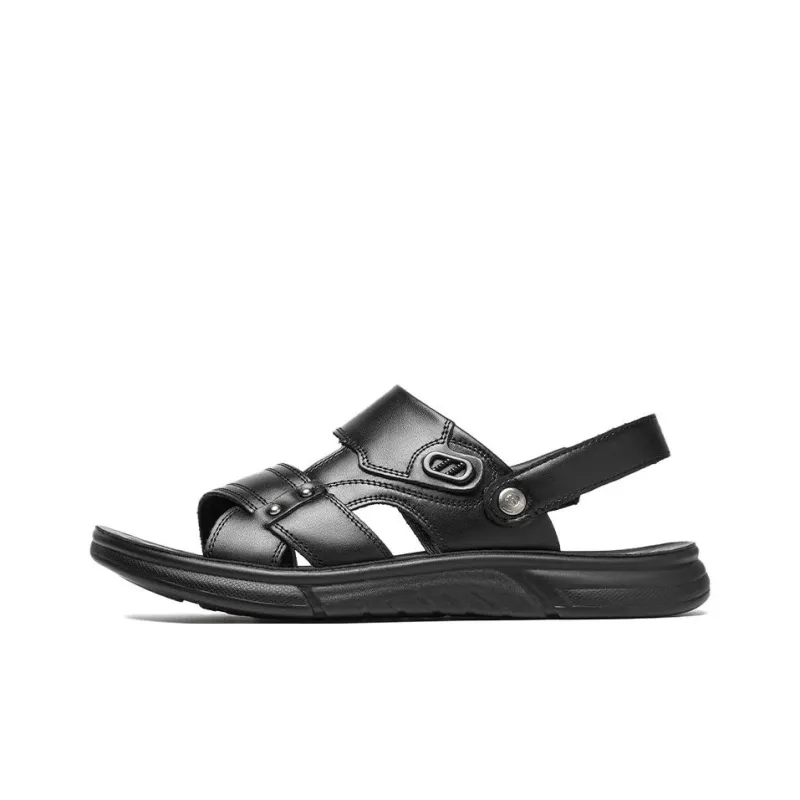 Mulinsen Beach Sandals Men Black/Brown-0