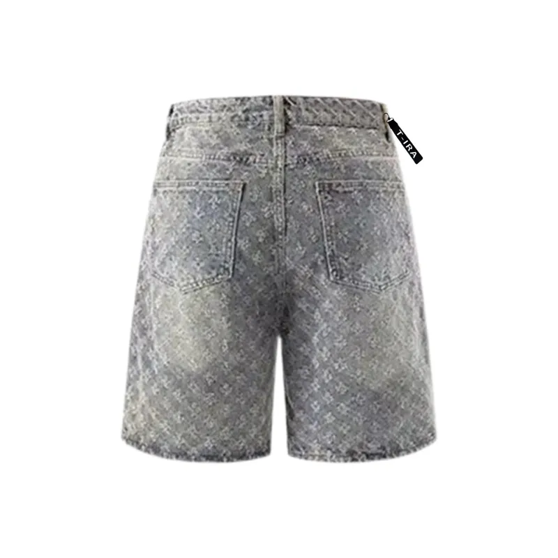 T IRA Denim Shorts Unisex-1