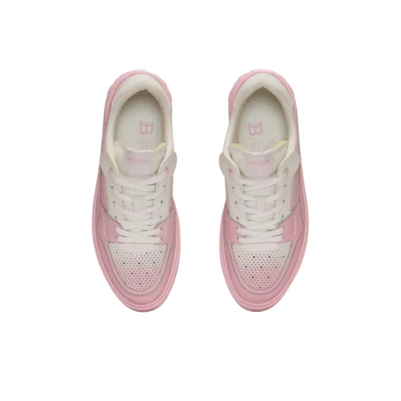 BALMAIN B Court Flip Low Top Skateboard Shoes Women's Pink-3