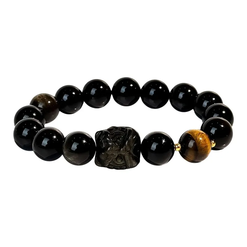ALI THE FOX Obsidian Bracelets Unisex-4