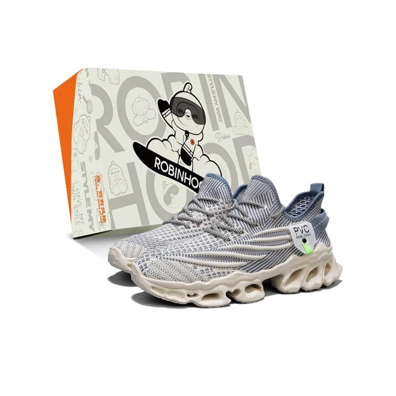ROBINHOOD Cushioning, Slip Resistant, Abrasion Resistant, Coverage, Support Low Top Casual Shoes Men's-12