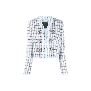 PHILIPP PLEIN Single breasted Tweed Blazer