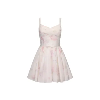 CHIWAWAMEME Slip Dresses Women's Blended Oil Paintings