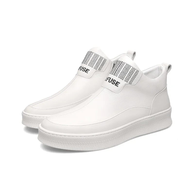 D FUSE SCANDINAVIA Anti Slip Wear Resistant Mid Top Casual Shoes Men's White-7