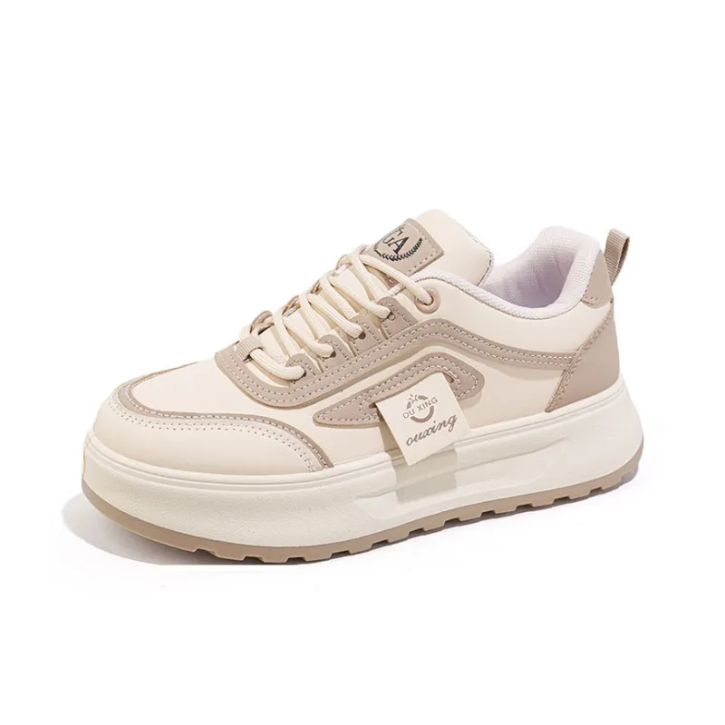 Gai Renpu Anti Slip And Wear Resistant Height Increasing Low Top Skateboard Shoes Women's-1
