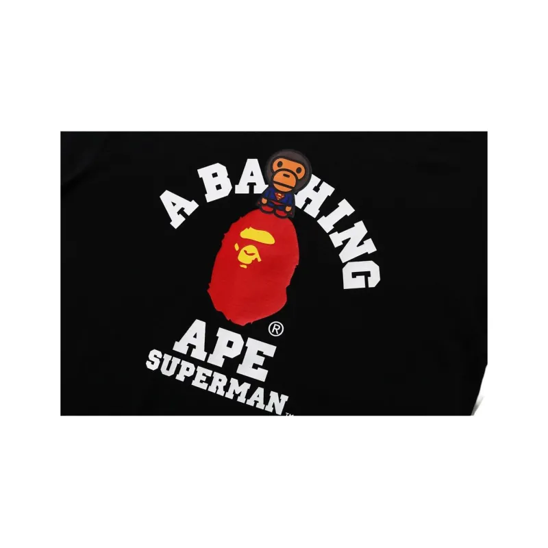 A BATHING APE X Dc Baby Milo Superman College Tee-2