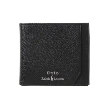 Polo Ralph Lauren Cow Leather Wallet Men's Black