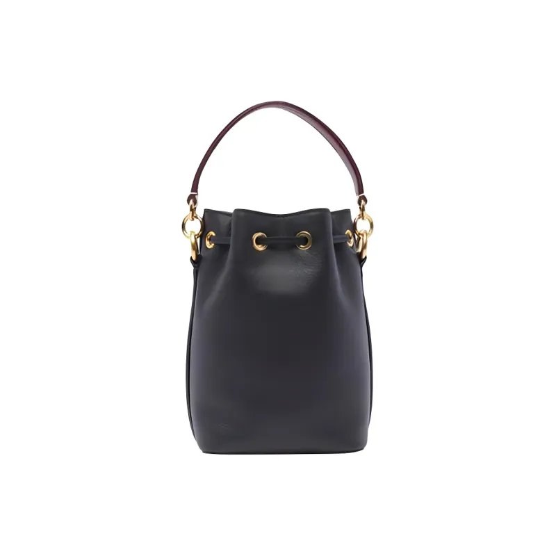 BALLY Logo Printed Drawstring Bucket Bag-2