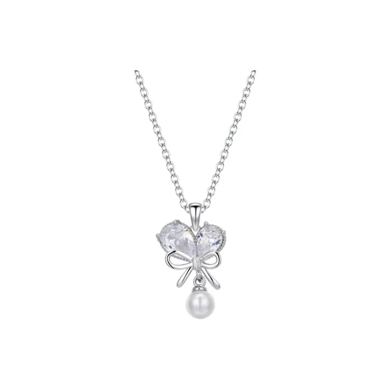 Barbie Titanium Steel Necklaces Women's Silver-0