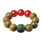 [Chinese Zodiac Rat]Green Sandalwood Beaded Bracelet