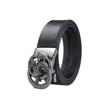 MILLIE'S Cow Split Leather Belts Men's 3.4cm