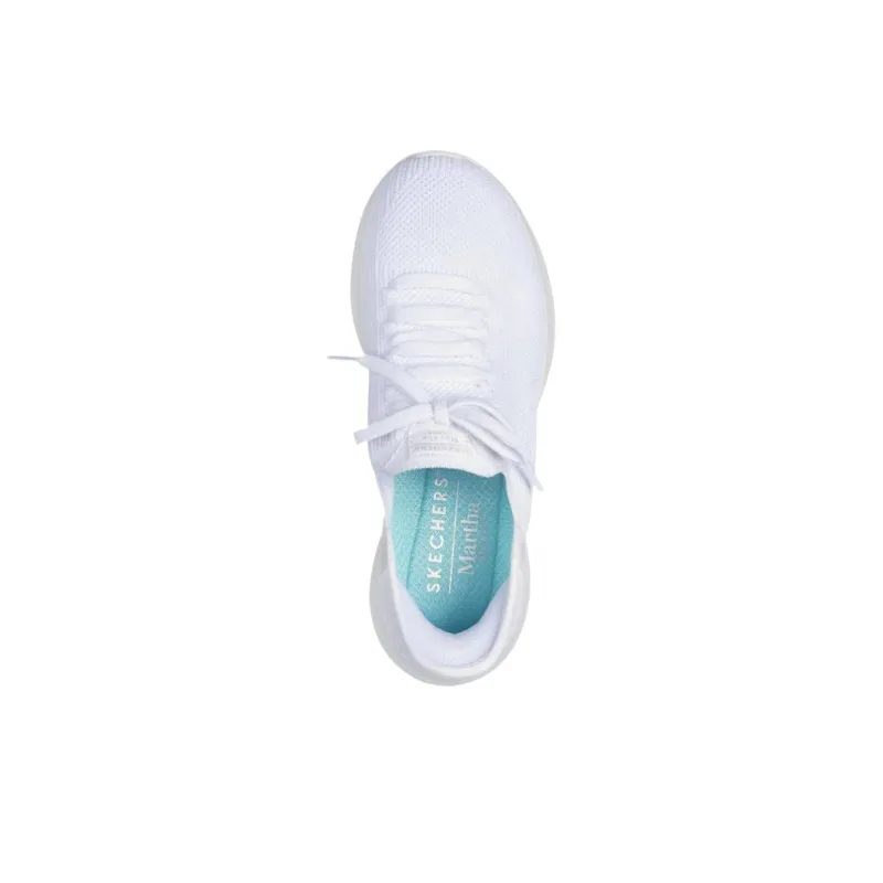 Martha Stewart x Skechers Ultra Flex 3.0 Low Top Casual Shoes Women's White-3