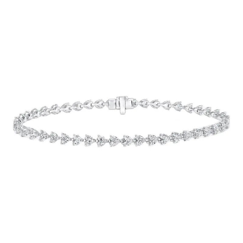 Graff 18K White Gold, Diamond Bracelets Unisex Silver-0