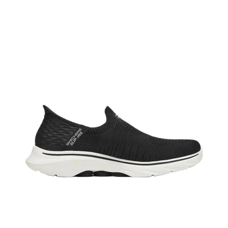 Skechers GO WALK 7 Low Top Casual Shoes Men's Black White-1