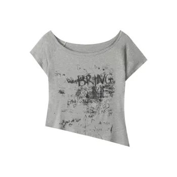 Gentle Welcome Drop Shoulder Sleeve T Shirt Women's