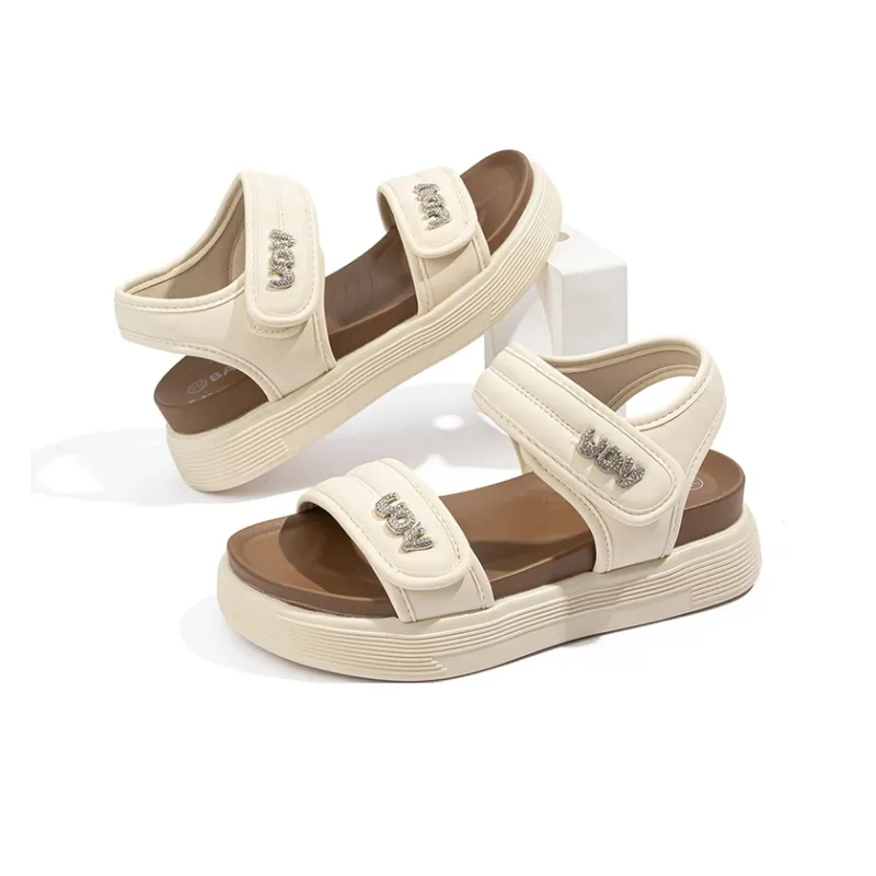 BABAYA KIDS One Strap Sandals Women's Beige-6