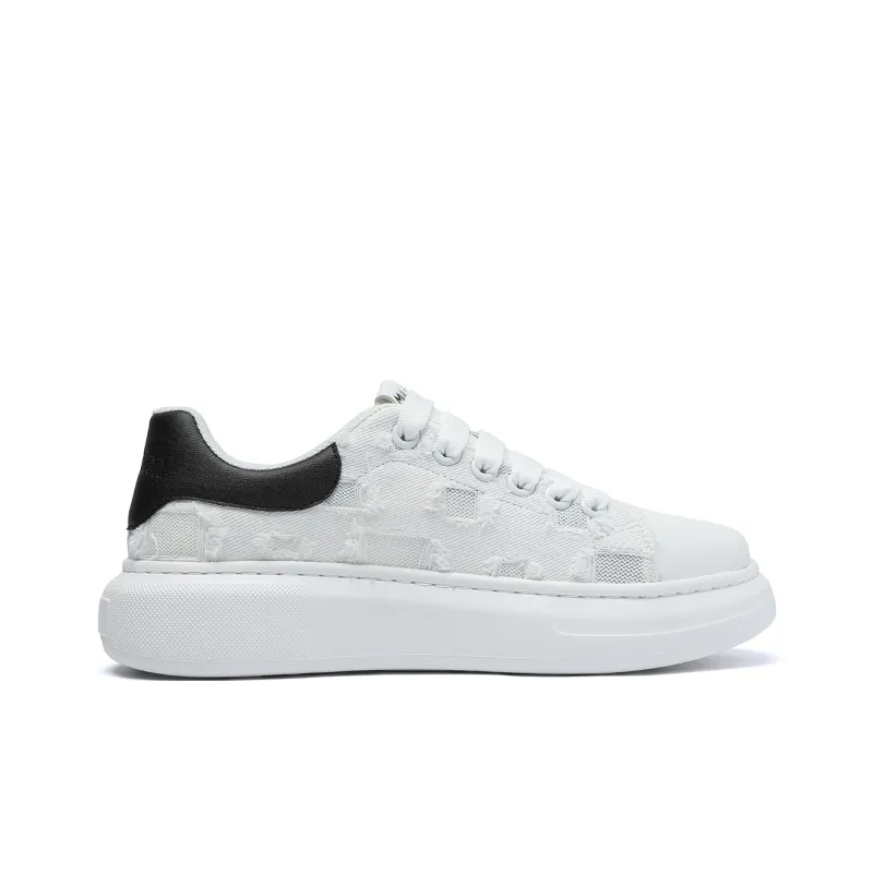 Mulinsen Low Top Skateboard Shoes Men's White-1