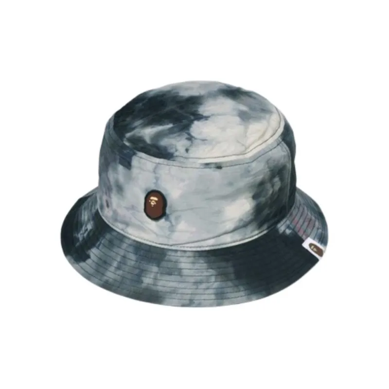 A BATHING APE Polyester, Nylon Bucket Hats Unisex Black/Blue-0