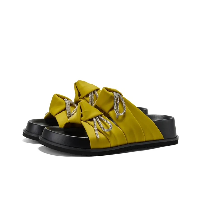 GG CC Slip Resistant Rhinestone Slide Slippers Women's-6