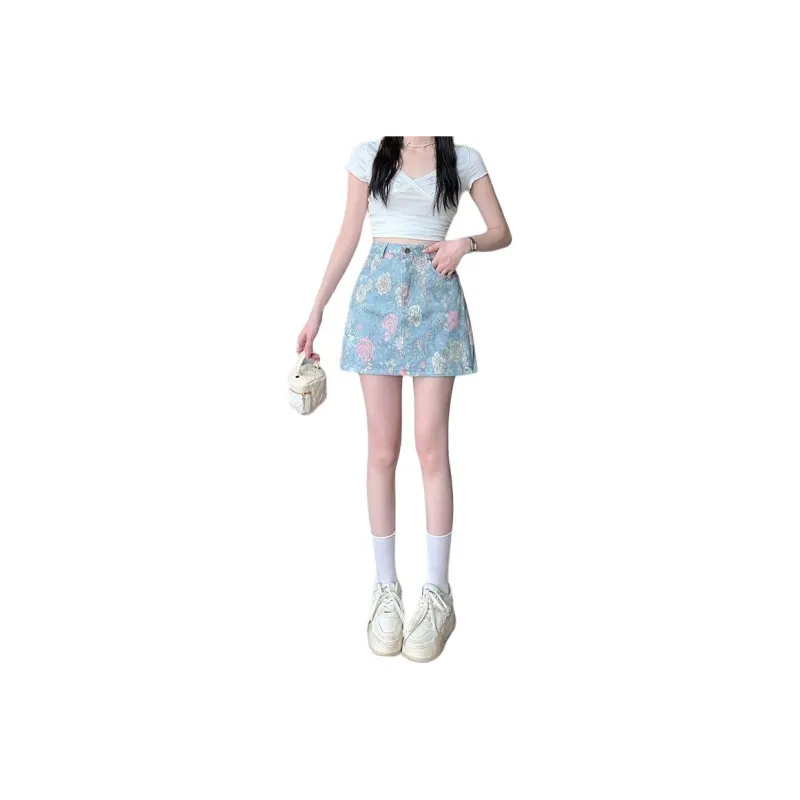 GOSO Denim Short Skirts Women's-0