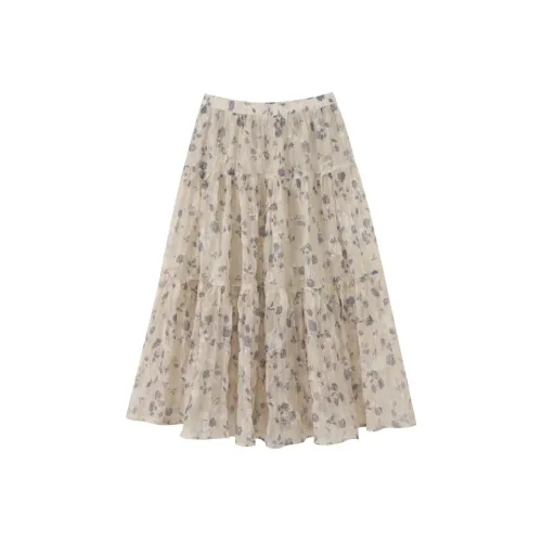 Homemade Willow Silk Casual Long Skirt Women's