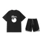 2 Pack (Black Top+Black Shorts)