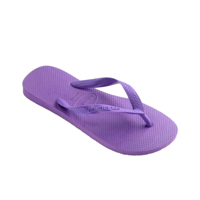 Havaianas Rubber Sole Abrasion Resistant Flip Flops Unisex Purple-2