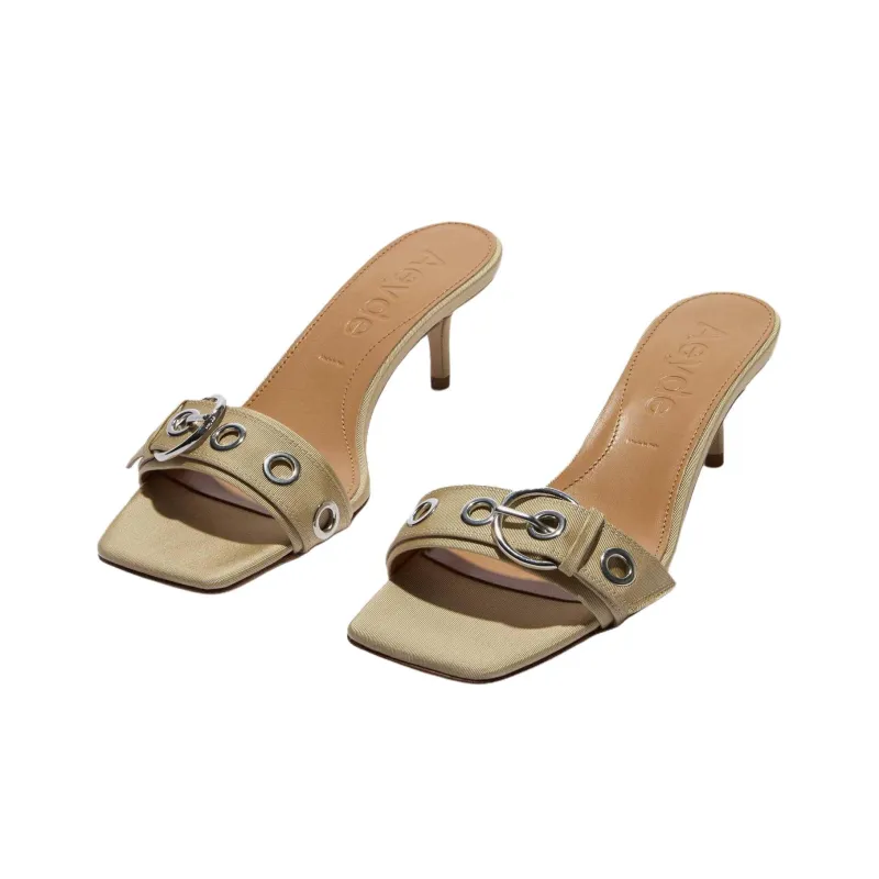 Aeyde Slide Slippers 5.5cm Women's Latte-1