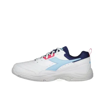 Diadora Anti Slip Wear Resistant Low Top Tennis Shoes Women's White