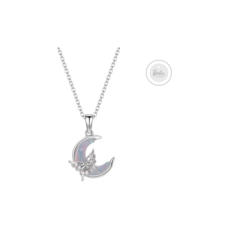 Barbie Titanium Steel Necklaces Women's Silver-1