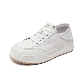 Devanro Abrasion Resistant Breathable Low Top Skateboard Shoes Women's White