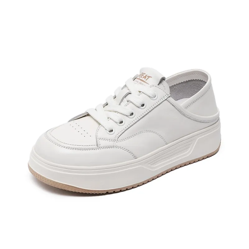 Devanro Abrasion Resistant Breathable Low Top Skateboard Shoes Women's White-0