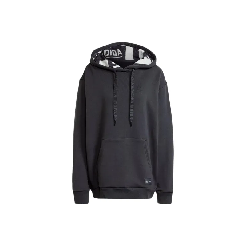 Adidas Originals Clover X KSENIASCHNAIDER Co branded Series Sweatshirt Japan Version Women's Black-0